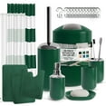 thumbnail image 1 of Nestl 23 Piece Bathroom Accessory Gift Set, Bathroom Shower Curtain Set, And Bath Rug Set, Hunter Green, 1 of 8