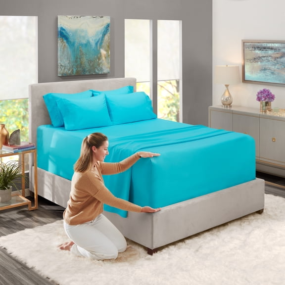 Nestl Full Size Sheets Set,1800 Series Extra Deep Pocket Bed Sheets Soft Microfiber Full Sheets, 4 Piece Sheets Full