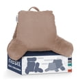 thumbnail image 1 of Nestl Backrest Reading Pillow, Bed Rest Pillow with Arms for Sitting In Bed, Shredded Memory Foam Back Support Pillow, Taupe Sand, 1 of 8