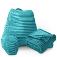 thumbnail image 1 of Nestl Backrest Reading Pillow with Blanket, Back Support Pillow with Arms, Shredded Memory Foam Bed Rest Pillow and Throw Blanket,&nbsp;Teal, 1 of 7