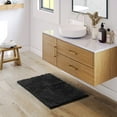 thumbnail image 1 of Nestl Bathroom Rugs, Machine Washable Bath Mats For bathroom Floor Rugs, Nonslip Backing Rubber Bath Rug, Black, 1 of 6