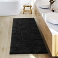 thumbnail image 1 of Nestl Bathroom Rugs, Machine Washable Bath Mats For bathroom Floor Rugs, Nonslip Backing Rubber Bath Rug, Black, 1 of 6
