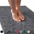 thumbnail image 1 of Nestl Bathroom Rugs, Machine Washable Bath Mats For bathroom Floor Rugs, Nonslip Backing Rubber Bath Rug, Gray, 1 of 6
