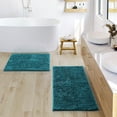 thumbnail image 1 of Nestl Bathroom Rugs, Machine Washable Bath Mats For bathroom Floor Rugs, Nonslip Backing Rubber Bath Rug, Teal, 1 of 6