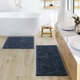thumbnail image 1 of Nestl Bathroom Rugs, Machine Washable Bath Mats For bathroom Floor Rugs, Nonslip Backing Rubber Bath Rug, Navy, 1 of 6