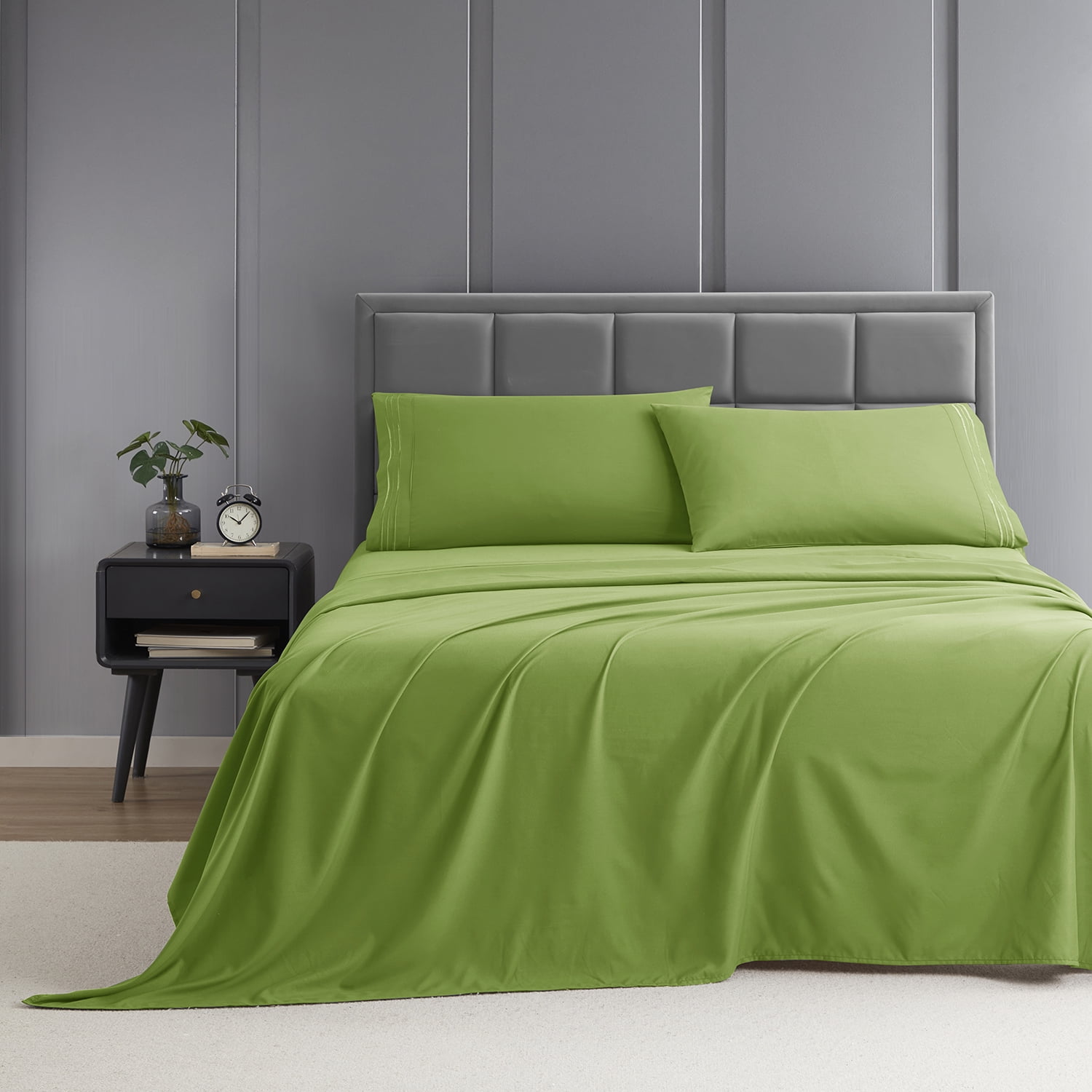 Nestl Bed Sheets Set, 1800 Series Deep Pocket 4 Piece Bed Sheet Set