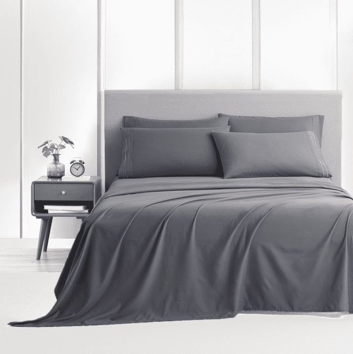 Focussexy 18 inch-21 inch Full Size Bed Sheet Elastic Corner Straps Fitted Sheets Deep Pocket Soft Microfiber, Microfiber Sheets, Stain Resistant