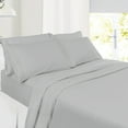 thumbnail image 1 of Nestl Bedding 6 Piece Solid Sheets - 14 Inch - Twin - Light Gray, 1 of 8