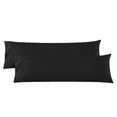 thumbnail image 1 of Nestl Body Pillow Case, Microfiber Pillow Covers, Body Pillow Cases Set of 2, (20"x54") Black, 1 of 6