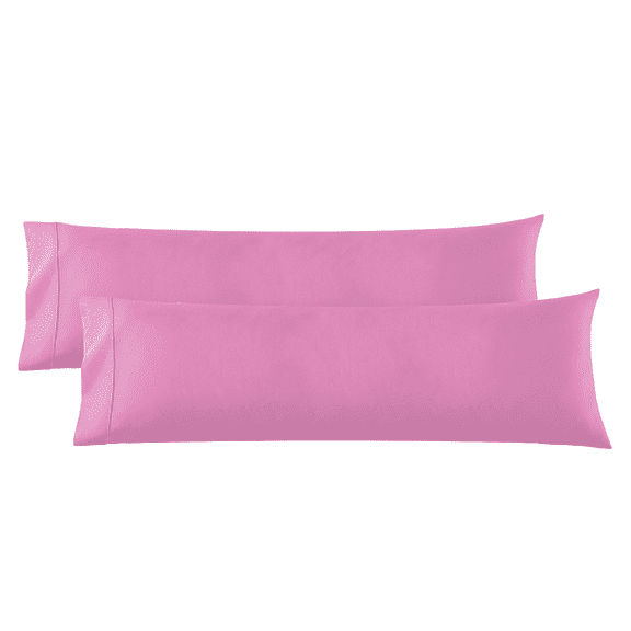 Nestl Body Pillow Case, Microfiber Pillow Covers, Body Pillow Cases Set of 2, (20"x54") Light Pink