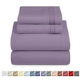 thumbnail image 1 of Nestl California King Sheet Sets, 1800 Series Deep Pocket 4 Piece, Luxury Soft Microfiber Bed Sheet Sets, GRAYISH PURPLE, 1 of 8