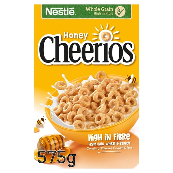 Nestlé Cheerios Honey Cereal 575g, Imported from Britain