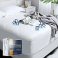 thumbnail image 1 of Nestl Cooling Mattress Protector, Waterproof Mattress Pad, Premium Tencel Blend Fitted Mattress Cover, Extra deep Pocket with Elastic All Around, 1 of 9