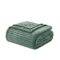 thumbnail image 1 of Nestl Cut Plush Fleece Blanket, Soft Lightweight Fuzzy Luxury Queen Size Bed Blankets for Bed, Queen, Sage Green, 1 of 11