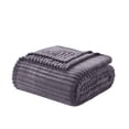 thumbnail image 1 of Nestl Cut Plush Fleece Blanket, Soft Lightweight Fuzzy Luxury Throw Size Bed Blankets for Bed, Throw, Dusty Purple, 1 of 11