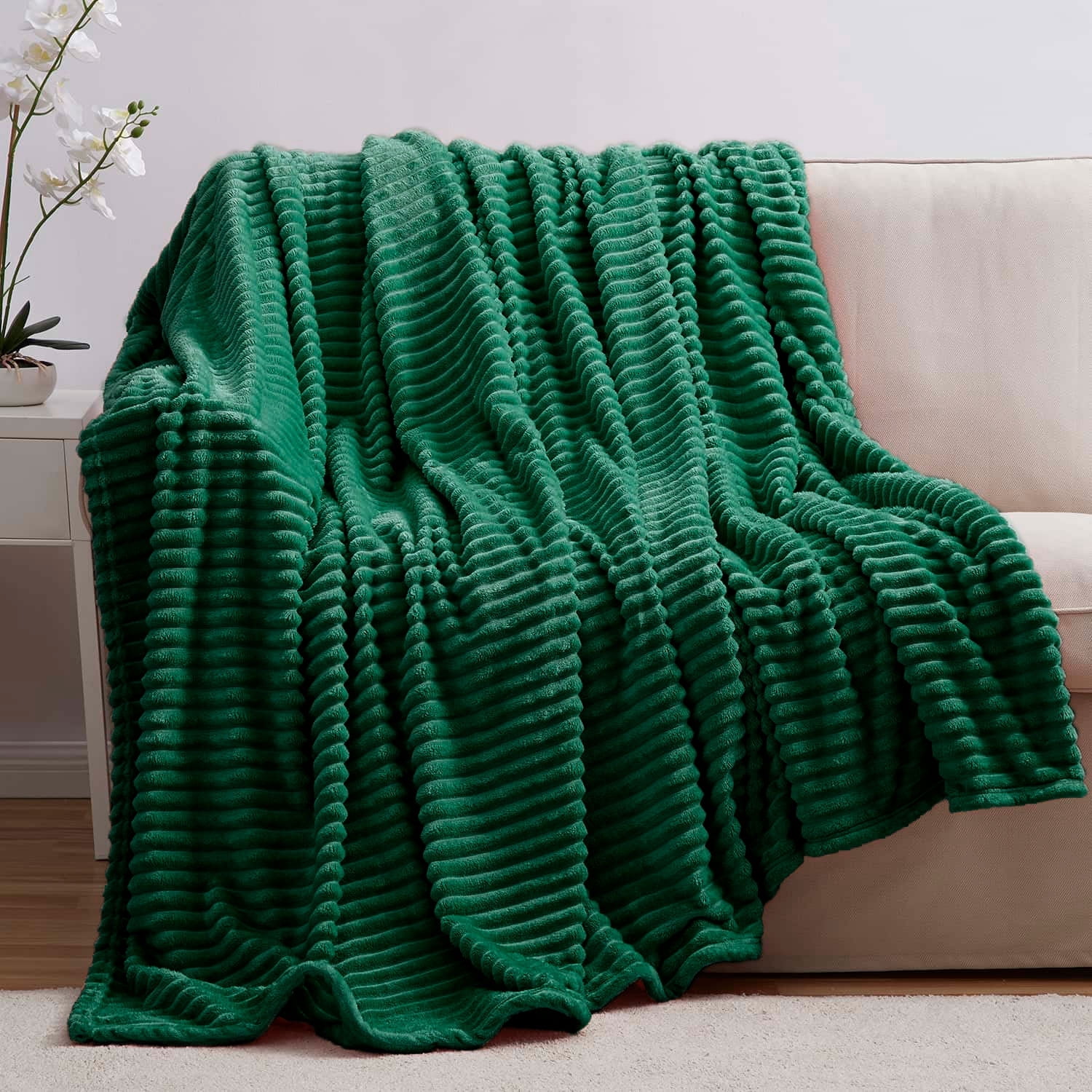 Hunter Green Throw Blanket
