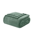 thumbnail image 1 of Nestl Cut Plush Fleece Blanket, Soft Lightweight Fuzzy Luxury Throw Size Bed Blankets for Bed, Throw, Sage Green, 1 of 11