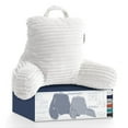 thumbnail image 1 of Nestl Reading Pillow for Kids & Teens, Small Backrest Pillow with Arms, Shredded Memory Foam Bed Rest Pillow, White, 1 of 7