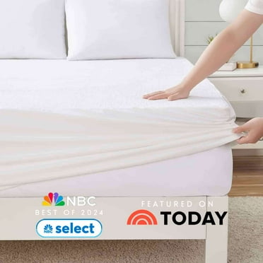 Nestl 100% Waterproof Cotton Deep Pocket Waterproof Mattress Protector Queen,  Bed Bug Protection Mattress Cover Fits Mattresses Up to 21 inch