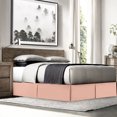 thumbnail image 1 of Nestl Easy Fit 14” inch Tailored Drop Pleated Microfiber Bed Skirt Dust Ruffle, Full, Peach, 1 of 4