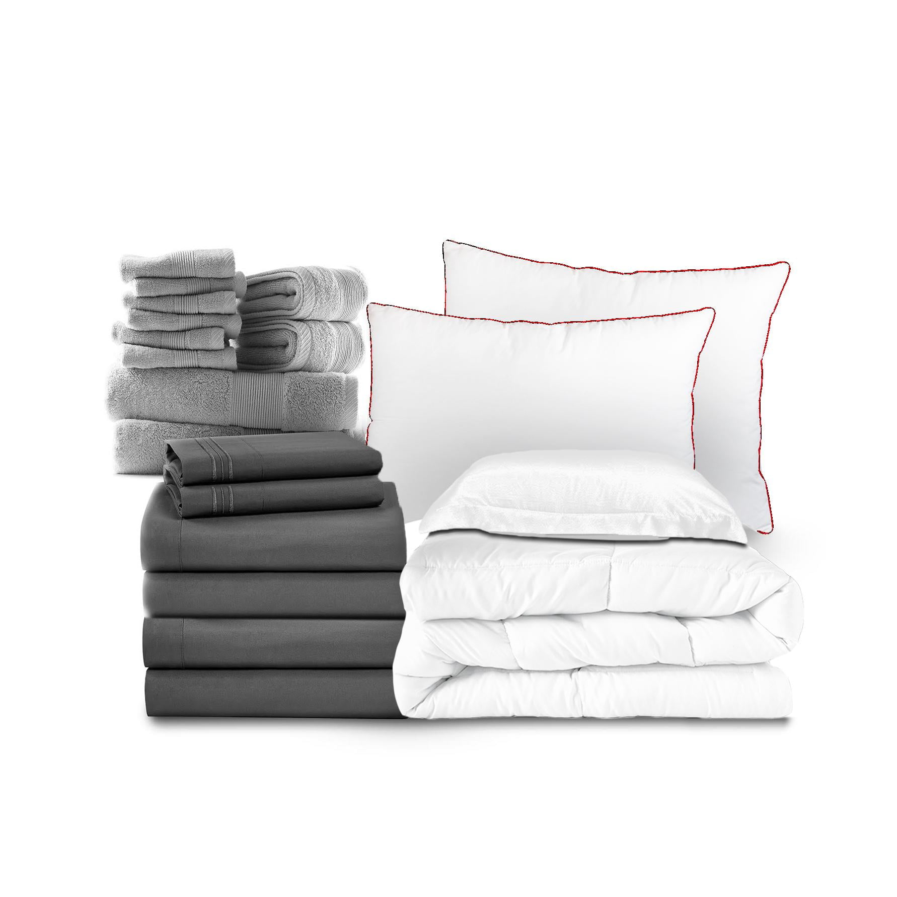 Nestl Essential College Dorm Bedding Bed in a Bag Comforter Set 