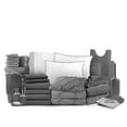 thumbnail image 1 of Nestl Essential College Dorm Bedding Bed in a Bag Comforter Set, 35PC Dorm Twin Bedding Sets, Gray, 1 of 10