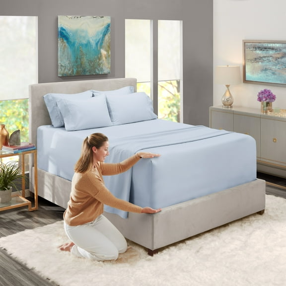 Nestl Queen Sheets Set, 1800 Series Extra Deep Pocket Sheets Queen Soft Microfiber Bed Sheets, 4 Piece Queen Sheet sets