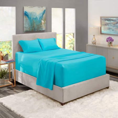 Nestl Extra Deep Pocket Sheet Set Beach Blue King