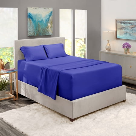Nestl Extra Deep Pocket Sheet Set Royal Blue California King