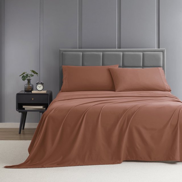 Nestl Full Size Sheets Set, 1800 Series Deep Pocket 4 Piece, Luxury