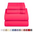 thumbnail image 1 of Nestl Full XL Sheets Set, Instantly Soft, Deep Pocket Bed Sheets Full XL 4 Piece, Luxury Soft Microfiber Full XL Sheets Sets, Hot Pink, 1 of 9
