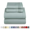 thumbnail image 1 of Nestl King Sheets Set, 1800 Series Deep Pocket Bed Sheets King 4 Piece, Luxury Soft Microfiber King Size Sheets, Sage Green, 1 of 8