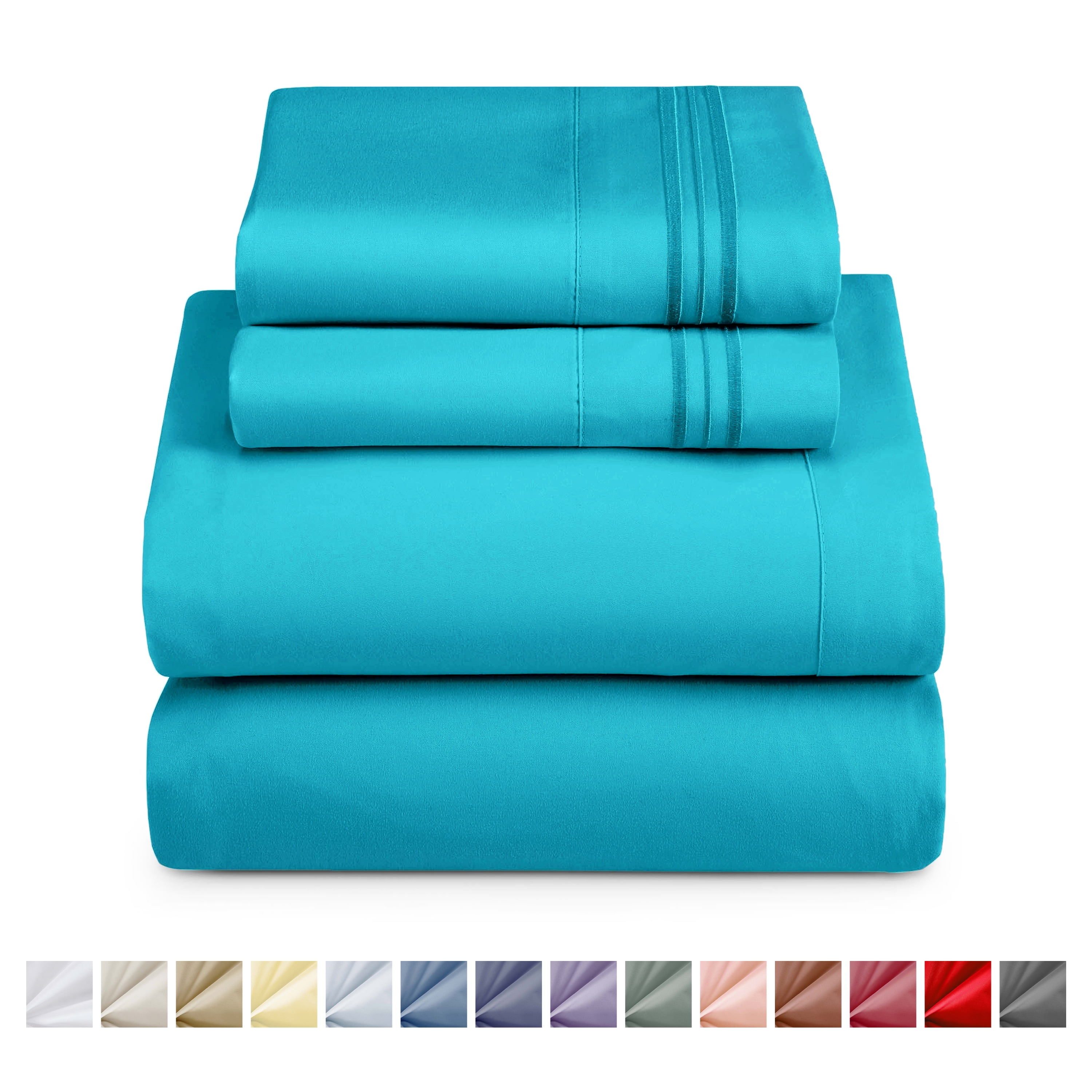 Nestl King Sheet Sets, 1800 Series Deep Pocket 4 Piece, Luxury Soft