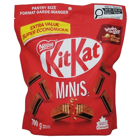 Nestlé KitKat Milk Chocolate Minis 700g (24.7 oz) | Peanut Free, Sharing Bag