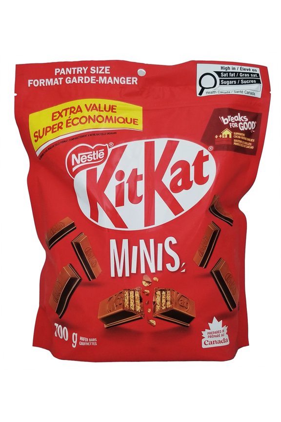 KitKat Milk Chocolate Minis 700g (24.7 oz) | Peanut Free, Sharing Bag