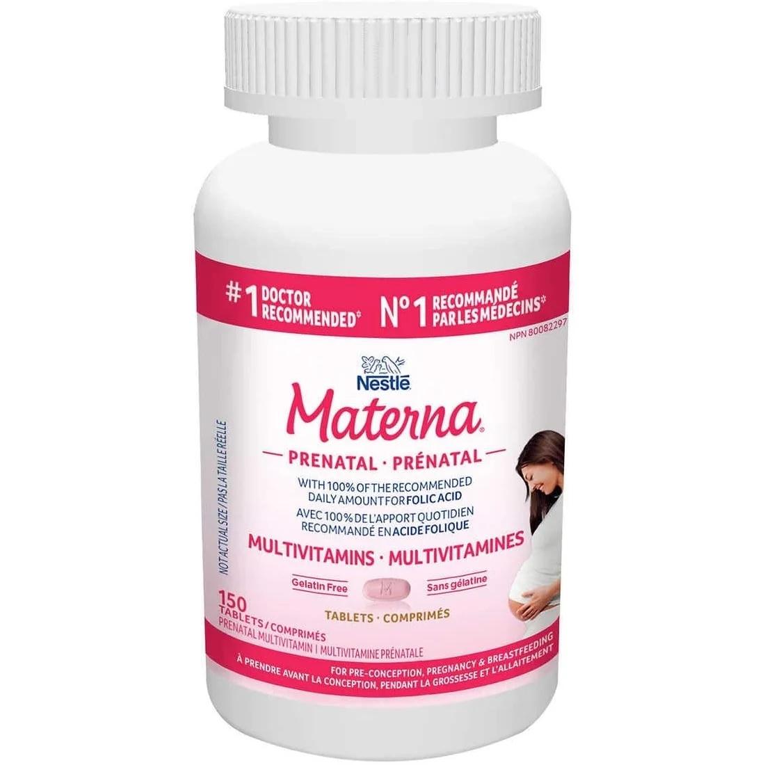 Nestlé Materna Prenatal Multivitamin 150 Tablets Pregnancy and