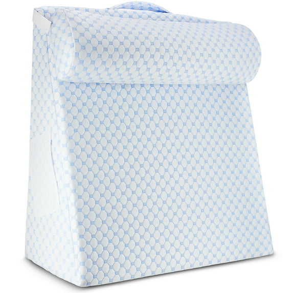 Nestl Memory Foam Wedge Pillow Back Support Cervical Pillow With Cooling Cover, 10 Inches
