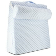 Nestl Memory Foam Wedge Pillow Back Support Cervical Pillow With Cooling Cover, 7.5 Inches