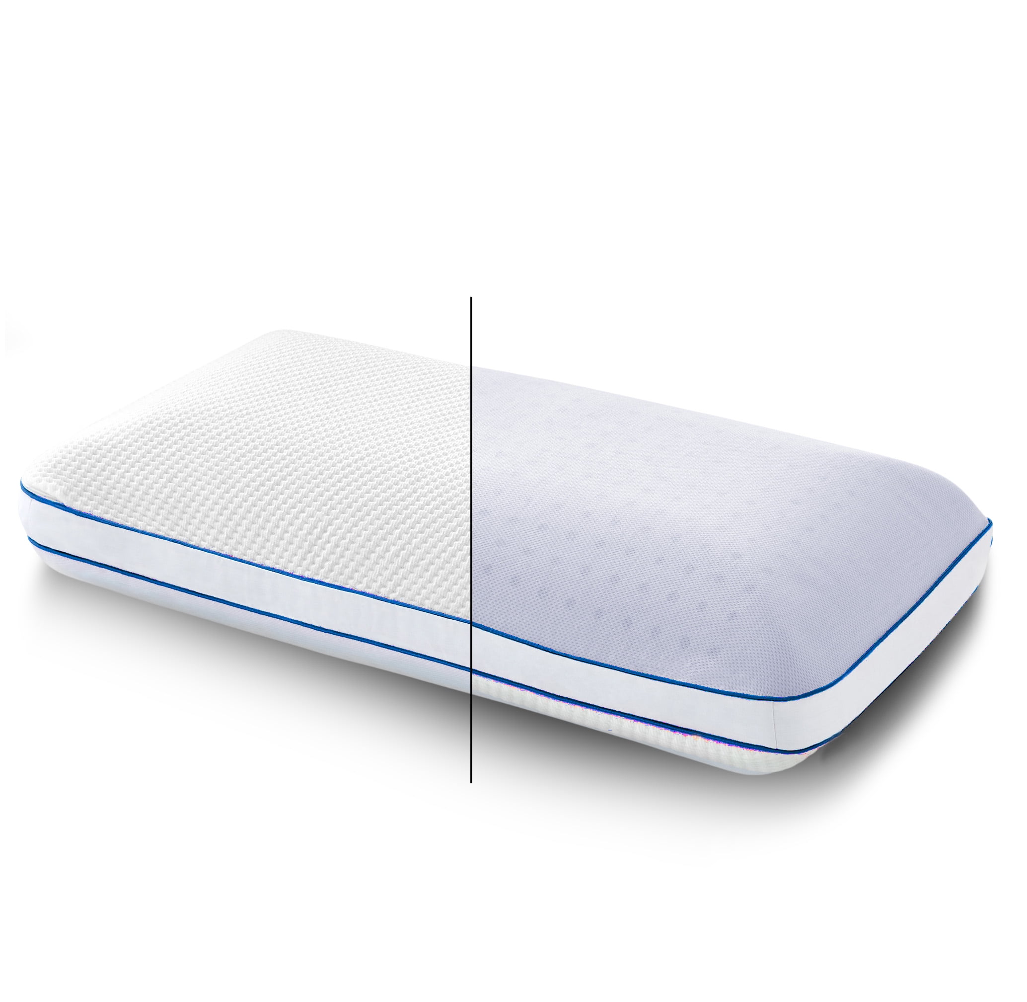 Nestl Molded Gel Memory Foam Pillow – 36 x 20 In. Reversible, Tencel-Covered, Firm Cooling on 1 Side, Softer on the Other -King