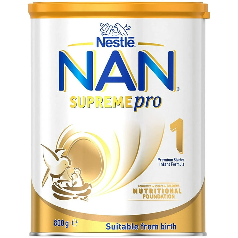 Fórmula Infantil NAN 1 Supreme Pro De 0 a 6 meses 1 lata de 800g y 1 lata  de 400g