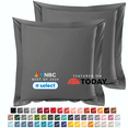 thumbnail image 1 of Nestl Gray Pillow Shams Set of 2, Premium 1800 Series Double Brushed Bed Pillow Cases, Euro Pillow Shams 26" X 26", 1 of 7