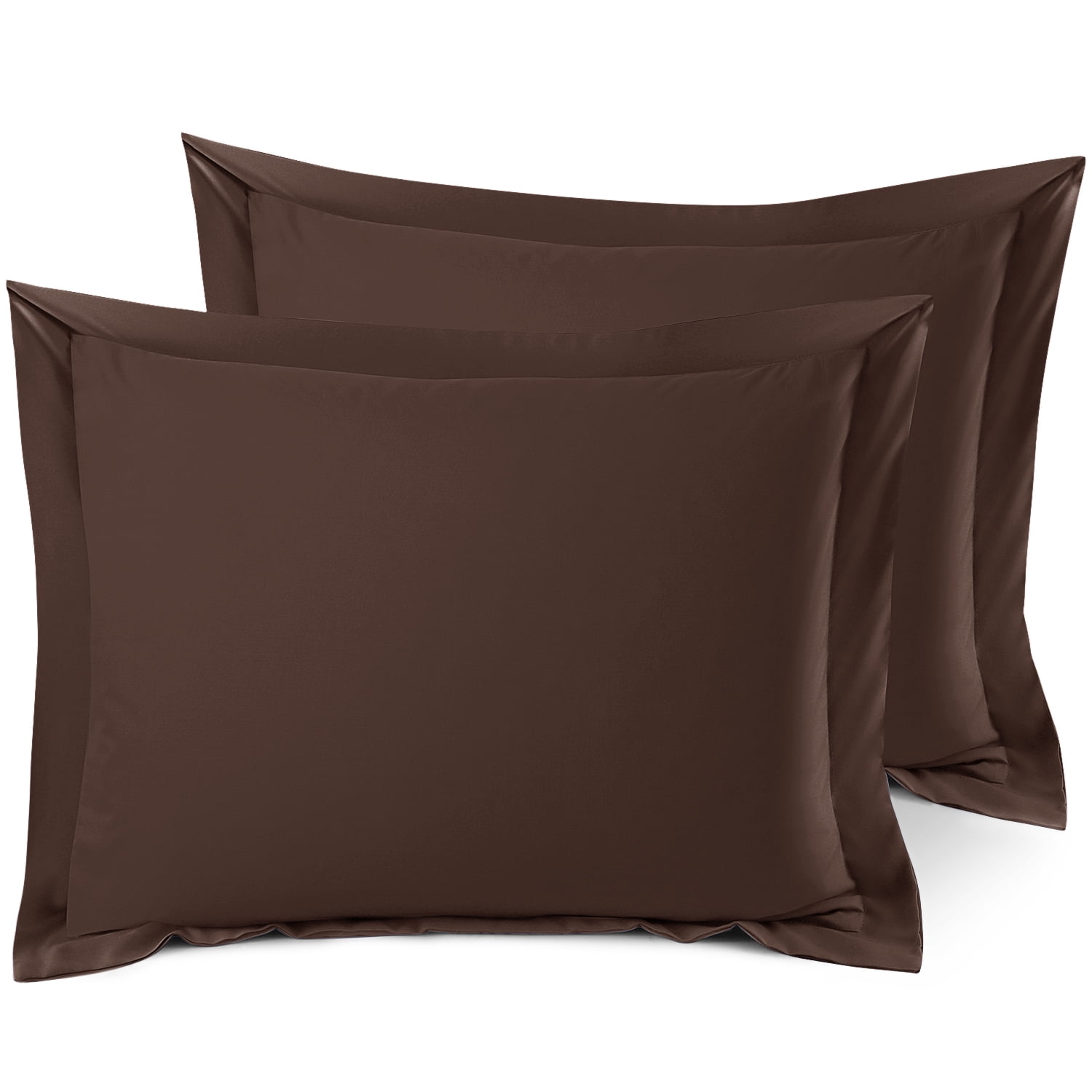 Nestl Pillow Sham Set of 2, Premium 1800 Series Double Brushed Bed