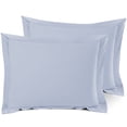 thumbnail image 1 of Nestl Pillow Sham Set of 2, Premium 1800 Series Double Brushed Bed Pillow Cases, Ice Blue, Standard 20" X 26", 1 of 5