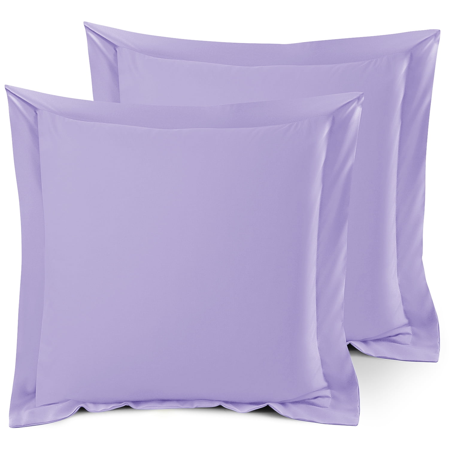 Nestl Pillow Sham Set of 2, Premium 1800 Series Double Brushed Bed