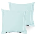 thumbnail image 1 of Nestl Pillow Sham Set of 2, Premium 1800 Series Double Brushed Bed Pillow Cases, Light Baby Blue, Euro 18" X 18", 1 of 5
