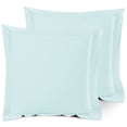 thumbnail image 1 of Nestl Pillow Sham Set of 2, Premium 1800 Series Double Brushed Bed Pillow Cases, Light Baby Blue, Euro 26" X 26", 1 of 5