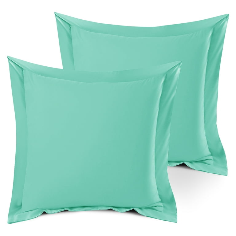 Mint green outlet pillow shams