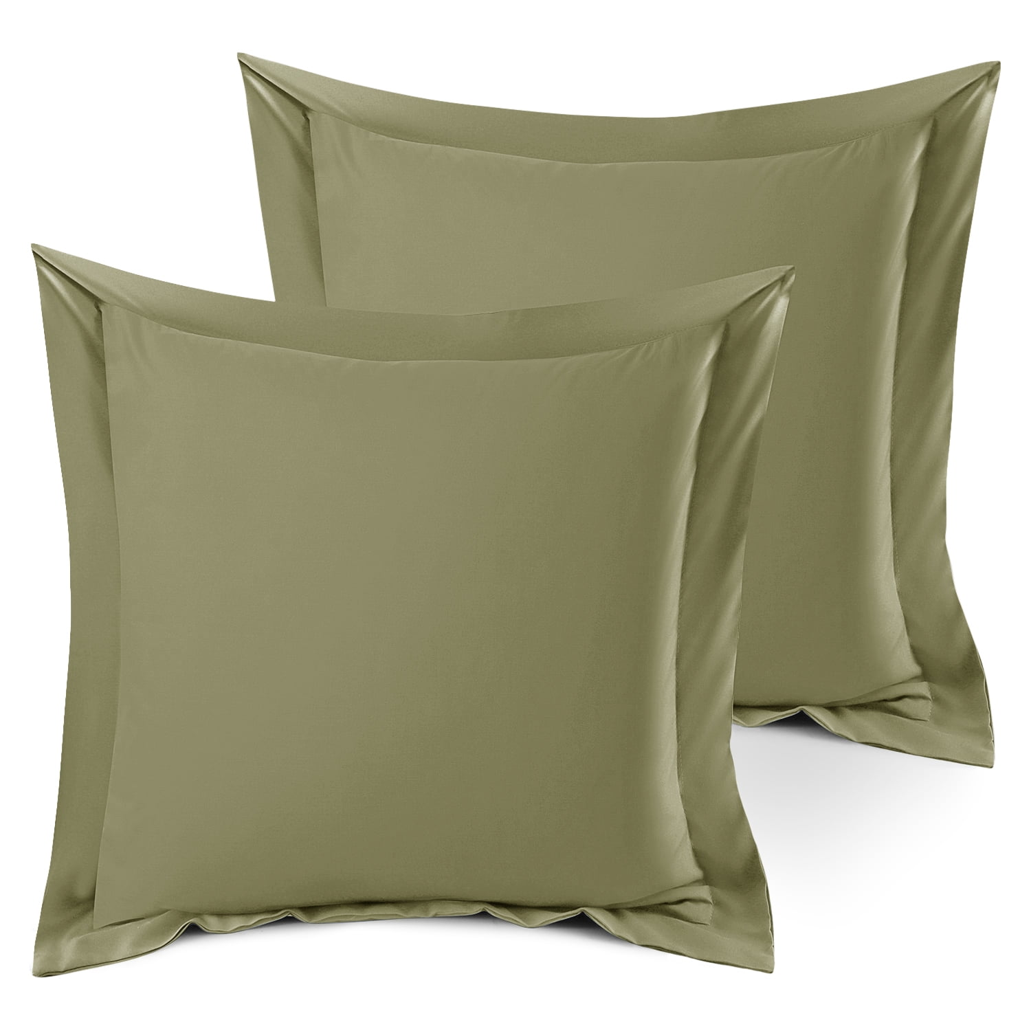 Nestl Pillow Sham Set of 2, Premium 1800 Series Double Brushed Bed
