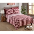 thumbnail image 1 of Nestl Printed Queen Sheet Set - Shrinkage and Fade Resistant- 6 Piece Soft Deep Pocket Bed Sheets, Microfiber, 1 of 5