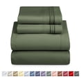 thumbnail image 1 of Nestl Queen Sheets Set, Instantly Soft, 4 Piece Sheets Queen Set, Luxury Soft Microfiber Queen Size Bed Sheets Set, Olive Green, 1 of 8